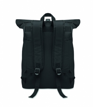 Logo trade advertising products picture of: 600Dpolyester rolltop backpack